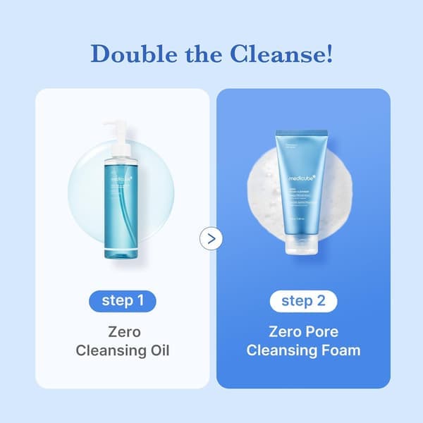 Medicube Zero Foam Cleanser (Suitable for Sensitive Skin) — Oil Control, Moisture Balance, Pore Minimizing
