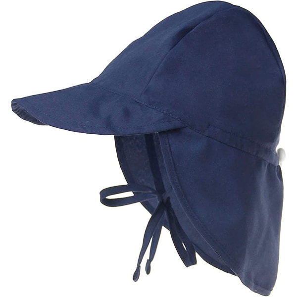 Solhatt for småbarn UPF 50+ Solhatt for smågutter Solbeskyttelse Solhatter for smågutter Sommerstrandhatt Gutt Jente Marineblå 9 18 måneder A Navy 9 18 Months