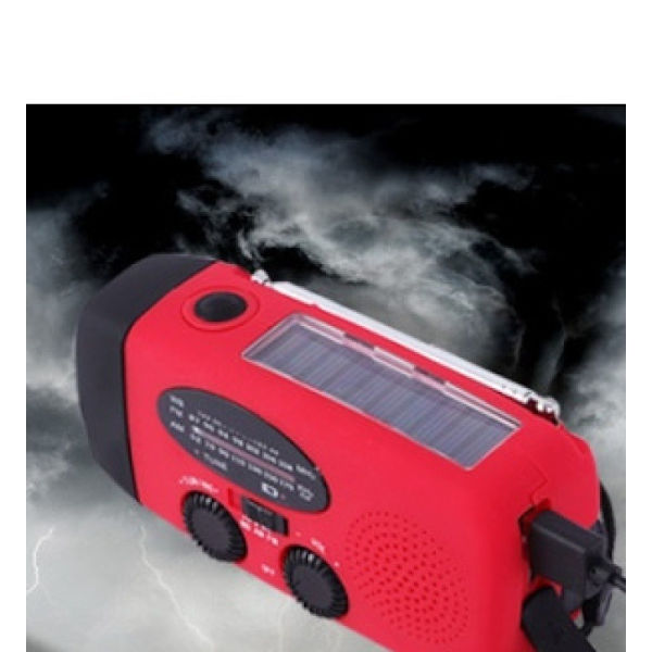 FM/AM/NOAA Sääradio Käsikäyttöinen Aurinkoenergialla Toimiva Kannettava Mini Hätätilanteen Selviytymisradio 2000mah Akulla Toimiva Virtapankki