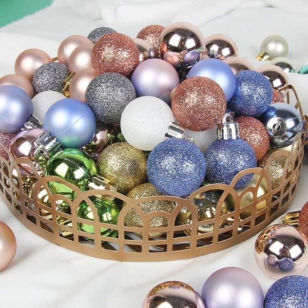 54kpl Joulukuula Glitter Joulukuusi Koriste Joulu Ripustus Baubles Koti Baari Juhlat Koristelu Tyypin D