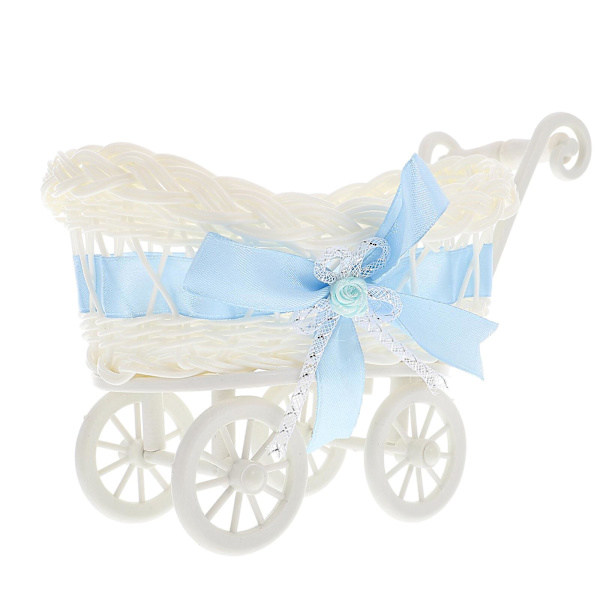 Vevd Oppbevaringskurv Godteribeholder Kurv Skrivebord Handlekurv Pynt Himmelblå 24X17X14CM Sky-blue 24X17X14CM