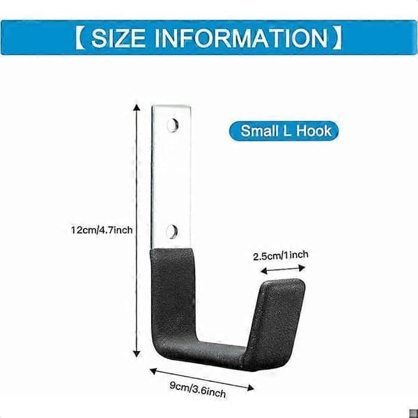 Garage Wall Hooks, Heavy Duty Storage Hooks for Garage (Small 9 x 12 cm)