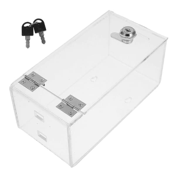 Secure Cell Phone Storage Cabinet with Lock, Transparent Organizer Unit