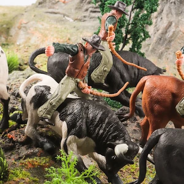 Simuleret tyrefægtermodel Miniature Tyr Tyrefægter 3 3