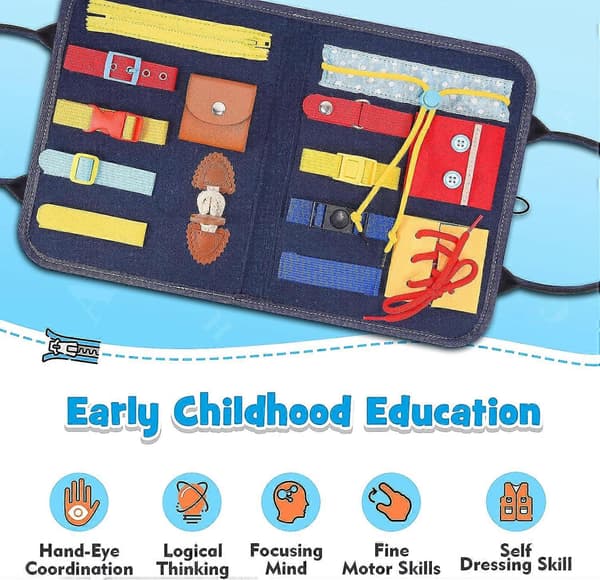 Toddler Activity Board - Educational Learning Toys for Toddlers
