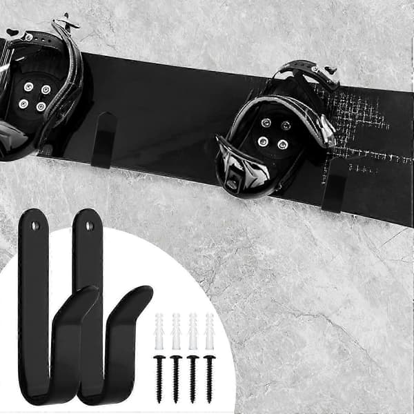 2st Snowboard Väggfäste, Snowboard Väggställ Hängare Snowboard Displayställ