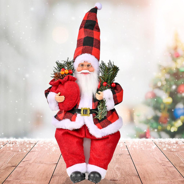 Juldekorationer Stående Tomte Dockor Prydnadsföremål Nya Tomte Dockor Prydnadsföremål E