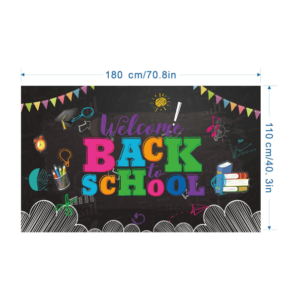 Skolstart Banner Campus Klass Tillbaka Till Skolan Fest Arrangemang Dekoration 180x110cm AE