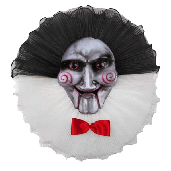 Halloween Gyserklovn Maske Girland Sløjfe Foran Dør Hængende Gyser Spøgelse Kranium Girland Fest Væghæng