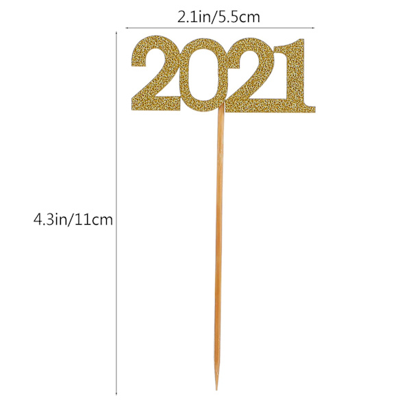 24 kpl 2021 Valmistujaisjuhlat Trencher Kakun Koristeet Paperi Kakun Koristeet Kulta 2.5x5.5cm