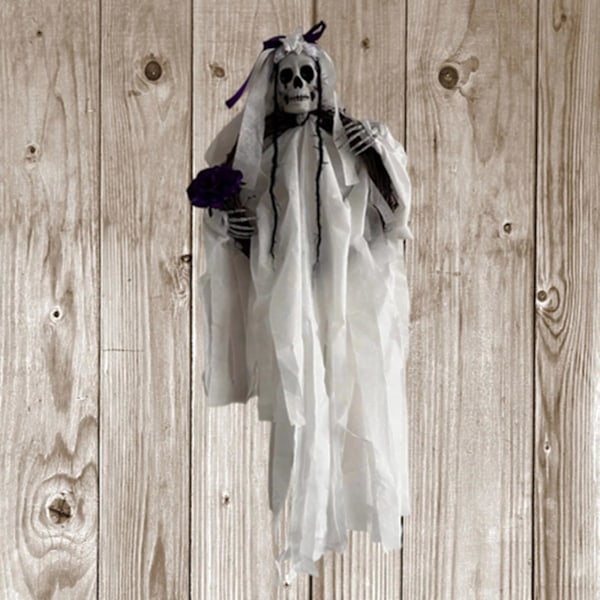 Spøgelsesbrudgom Boneyard Garland Spooky Props Dukke Party Dør Dekorationer Nygifte Spøgelsesbrudgom