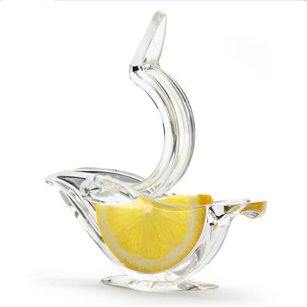 Manual Lemon Juicer, Acrylic Manual Lemon Slice Squeezer, Portable Transparent Fruit Juicer, Elegance Bird Shape, Hand J