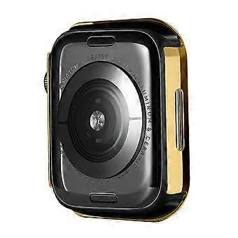 For Apple Watch Series 9/8/7 41mm Shiny Rhinestone PC Smart Watch Case Protective Frame