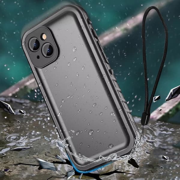 IP68 Vanntett Deksel 360+ Stropp til iPhone 13 (Svart)
