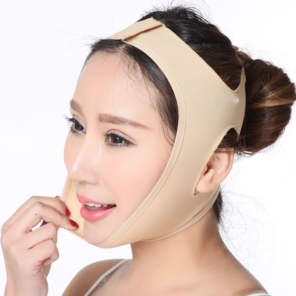 Viktminskning Ansiktsmasker V-hals Ansiktsmasker Dubbla Hakansiktsmasker för viktminskningsvård [XL]