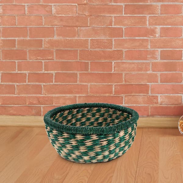 Seagrass Storage Basket with Tight Weave and Shape Retention