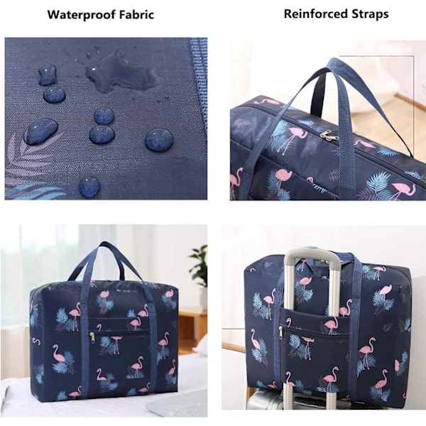 18x14x8 Tommer Håndbagasje for Flyselskap - Foldbar Reiseveske, Over natten Vesker for Kvinner