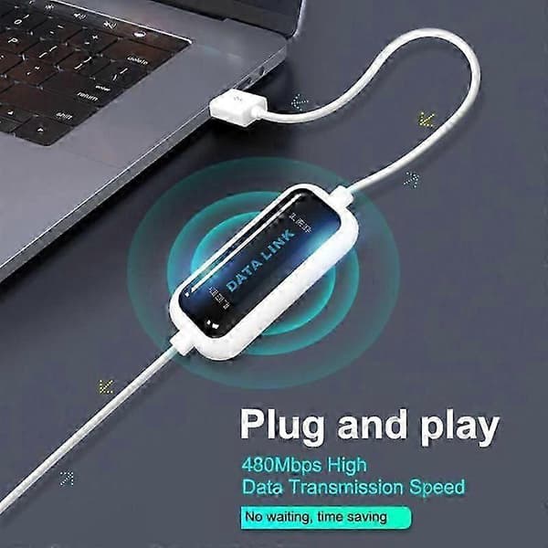 Bærbar USB PC til PC overførselskabel Online Del Synkroniser Link Net Direkte Datafiloverførselsbro