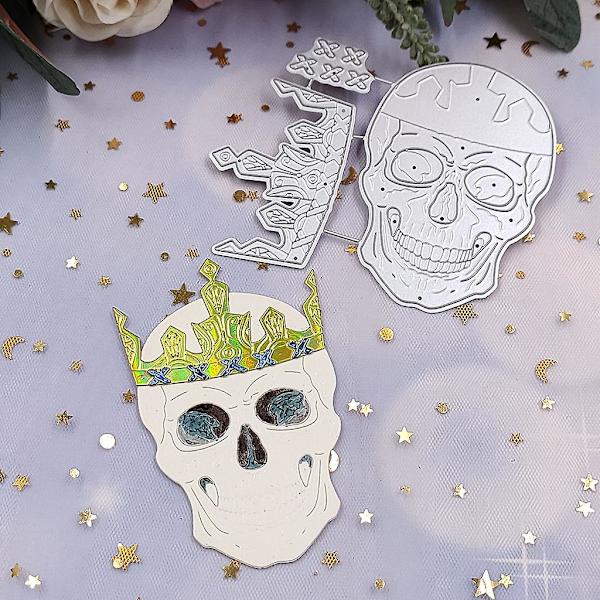 Halloween-kallo Metallileikkuri Stencil DIY-kirjan ja albumin paperimalli