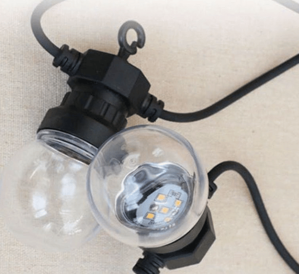 Edison Bulb Lamp, 5 meter 10 lampor (24V lågspänning) {exklusive po