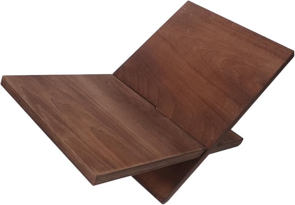 Solid Wood Bookshelf for Desk Display Cookbook Stand Reading Holder Magazine Rack Open Shelf