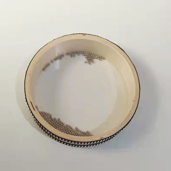 Havbølge Håndtromme Naturlig Transparent Havtromme Lønnebønner og Bølgetromme Musikinstrument Percussion (15cm)