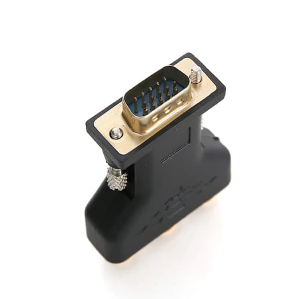 VGA RCA-adapter 3RCA Video hun til HD 15-bens VGA-konverter