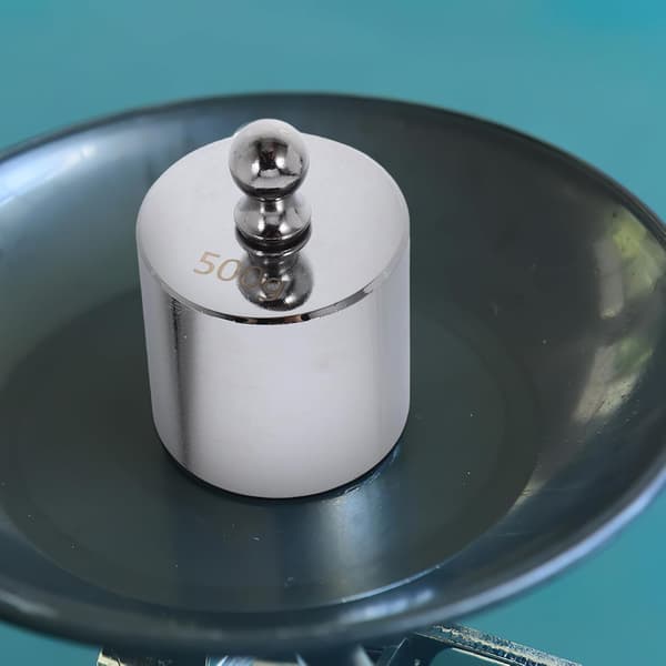 Calibration Weight Set 1000G M2 Chrome Plated with Tweezers for Kitchen Scale Calibration, Digital Balance Scale Set