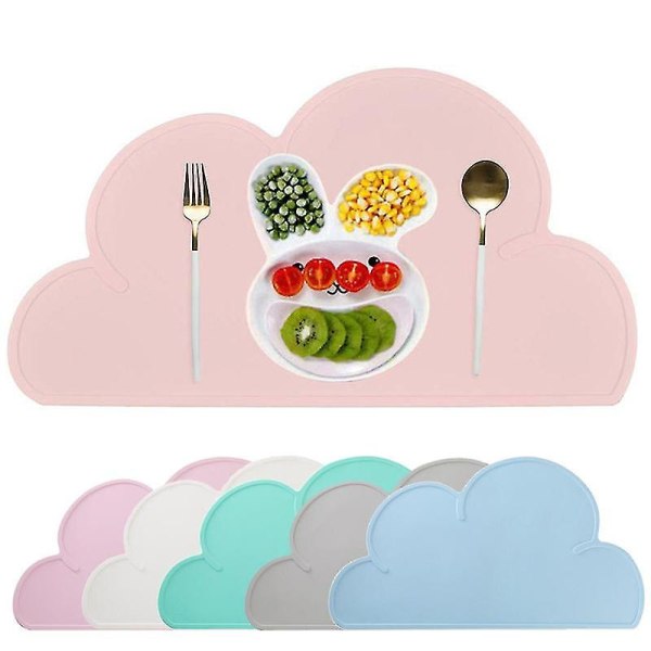 Silikone-dækkeservietter Fødevaremåtter til børn Baby-toddler-spisemåtte Letvægts bærbar (1 stk)