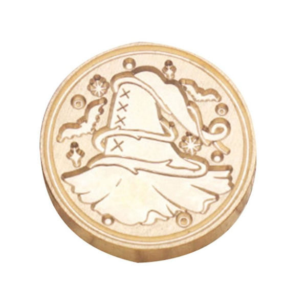 FWax Stempel Halloween Brannmaling Stempel Hode Gresskar Forseglingsvoks Stempel for DIYF