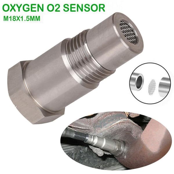 2 stk. Bil Cel Fix Sjekk Motorlys Eliminator Oksygen O2 Sensor Adapter M18x1,5
