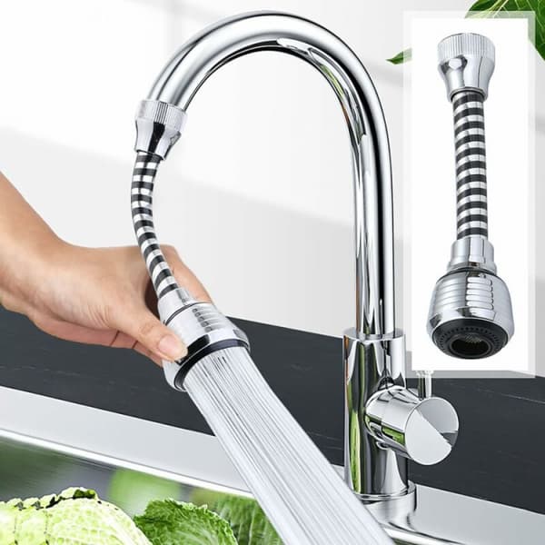 360 Degree Flexible Kitchen Faucet Sprayer, 2-Mode Shower Head