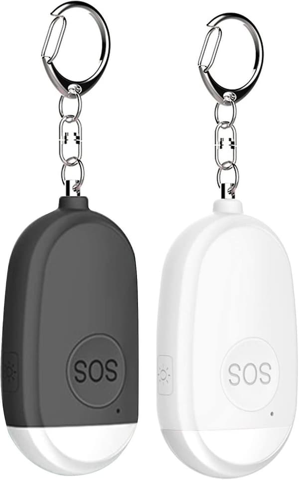 Personal Security Alarm Keychain, 130db Personal Alarm with LED Light, Mini Emergency Self-Defense