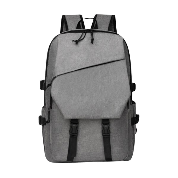 Verktøy-stil Ryggsekk Business Multifunksjonell Laptop Bag Menn Ryggsekk Grå Gray