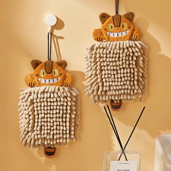 Kitchen Towels - Wall-Mounted Cleaning Cloths - Absorbent Towels - Cute Animal Prints - Microfiber - Super Absorbent - 2-pack