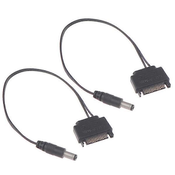 2 kpl DC-kaapeli Virtalähde SATA Revolution DC 5521 12V Virtalähde SATA - DC-kaapeli