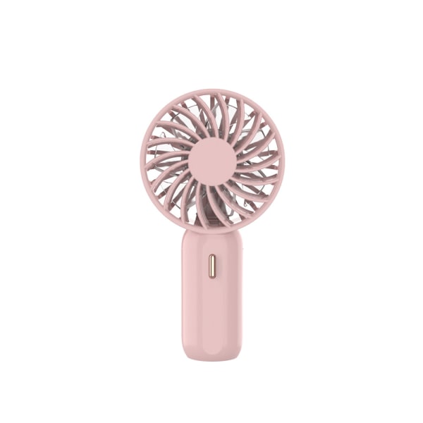 Mini Portable Fan, Rechargeable, Outdoor Library Portable Fan (Pink One)