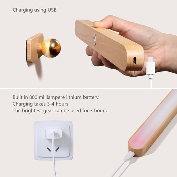 Rechargeable LED Bathroom Light, Dimmable Touch Control Vanity Light, Magnetic Vanity Light.