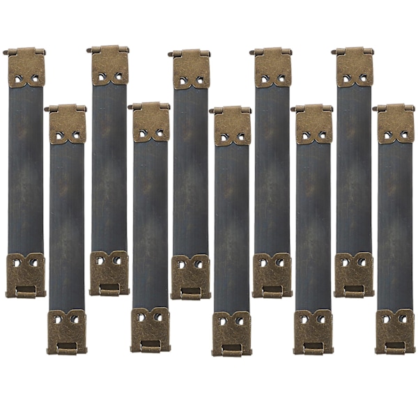 10 st 10 cm Metall Interna Flexramar Diy Fjäderklämmor Handväska Gångjärn Tillbehör För Myntväska Lås Väska Handväska - Mörkgrön