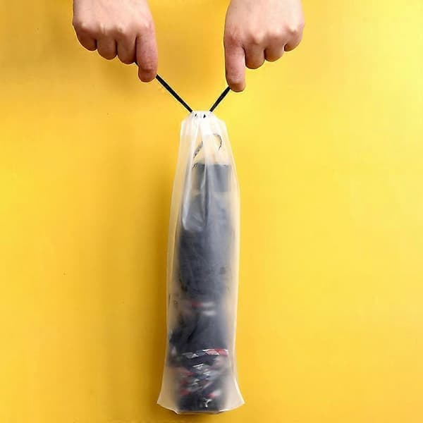 5 Pcs Umbrella Storage Bag Dustproof Drawstring Design Transparent Foldable Umbrella Holder for Outdoor Use