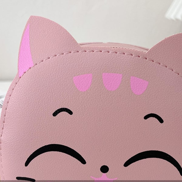 Dejlig Kids Messenger Bag Cartoon Kitten Skuldertaske Håndtaske Til BørnehaveSort