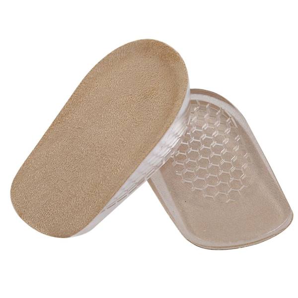 2 cm Höjdökande Halv Innersula Osynlig Absorberande Främre Innersula Skodyna Hälkudde Storlek L (aprikos) L 2CM