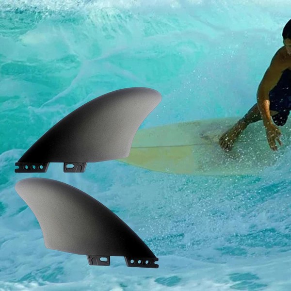 2kpl Kestävä lainelauta Fin Surfing Fin Surffilaudan häntäperäsin Pikakiinnitys Kestävä veneen longboard vesiurheilukäyttöön