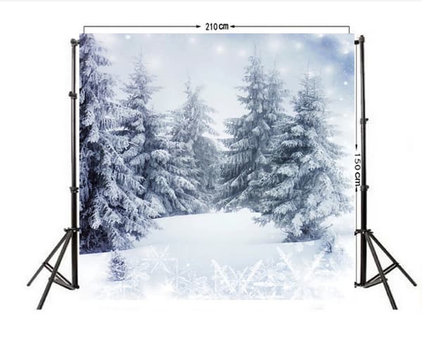 Julefotobakgrunn, veggdekorasjon 210 * 150 cm ph