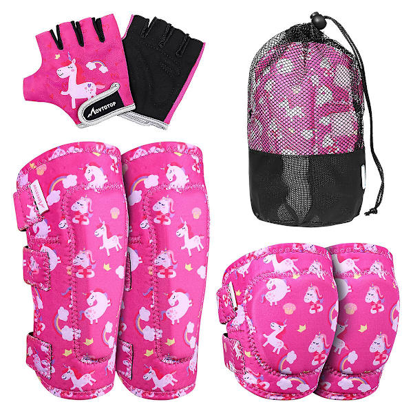 Knäskydd Barn Skyddsutrustning Kit Barn Åkutrustning Knäskydd Armbågsskydd Barn Skyddsutrustning Set