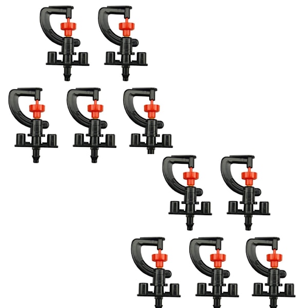 10 stk Justerbare Sprinklerhoveder Mikro Tåge Havevanding Dyser Mikro Vandings Drypper Dyser Vand Tåge Mikro Have Spray