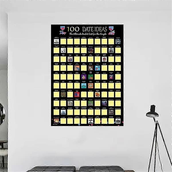 Game Scratch Poster Game for Couples Valentine's Day Gift Wall Poster Gift for Her and for Him