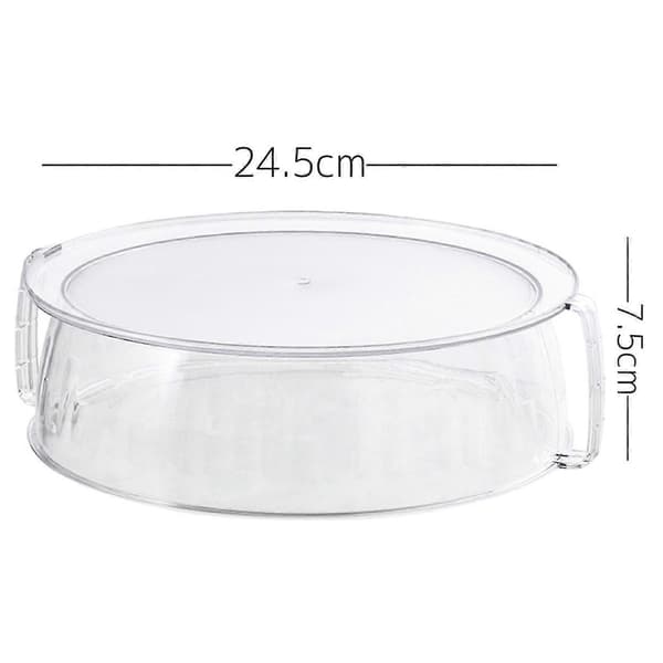 High Microwave Bowl Cover Splatter Guard with Handle Suitable for Cooking Bacon Steamed Vegetables
