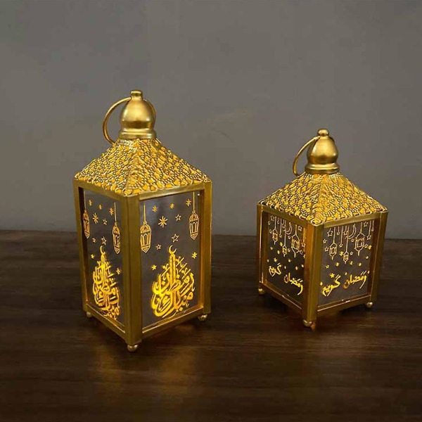 Element Lampe Ramadan Lampe Indendørs Hjem Fest DekorationLGold