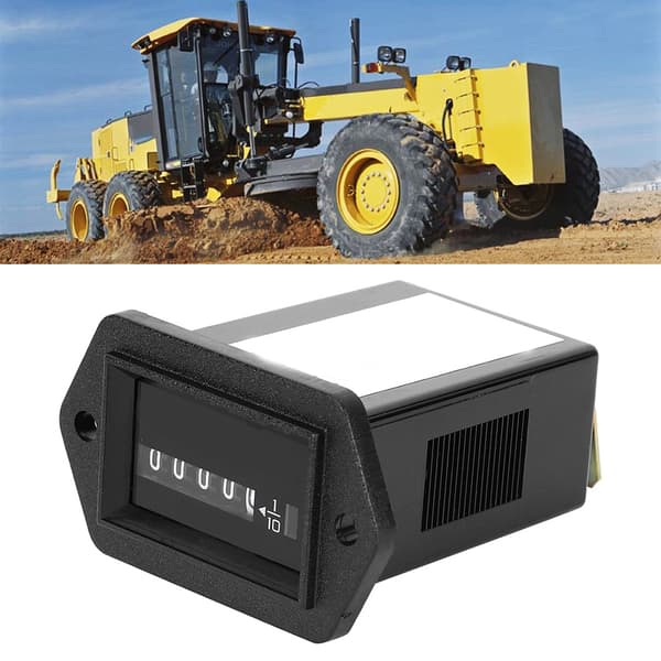 Generator Hour Meter, DC 6-50V, IP65 Waterproof, for Construction Vehicles